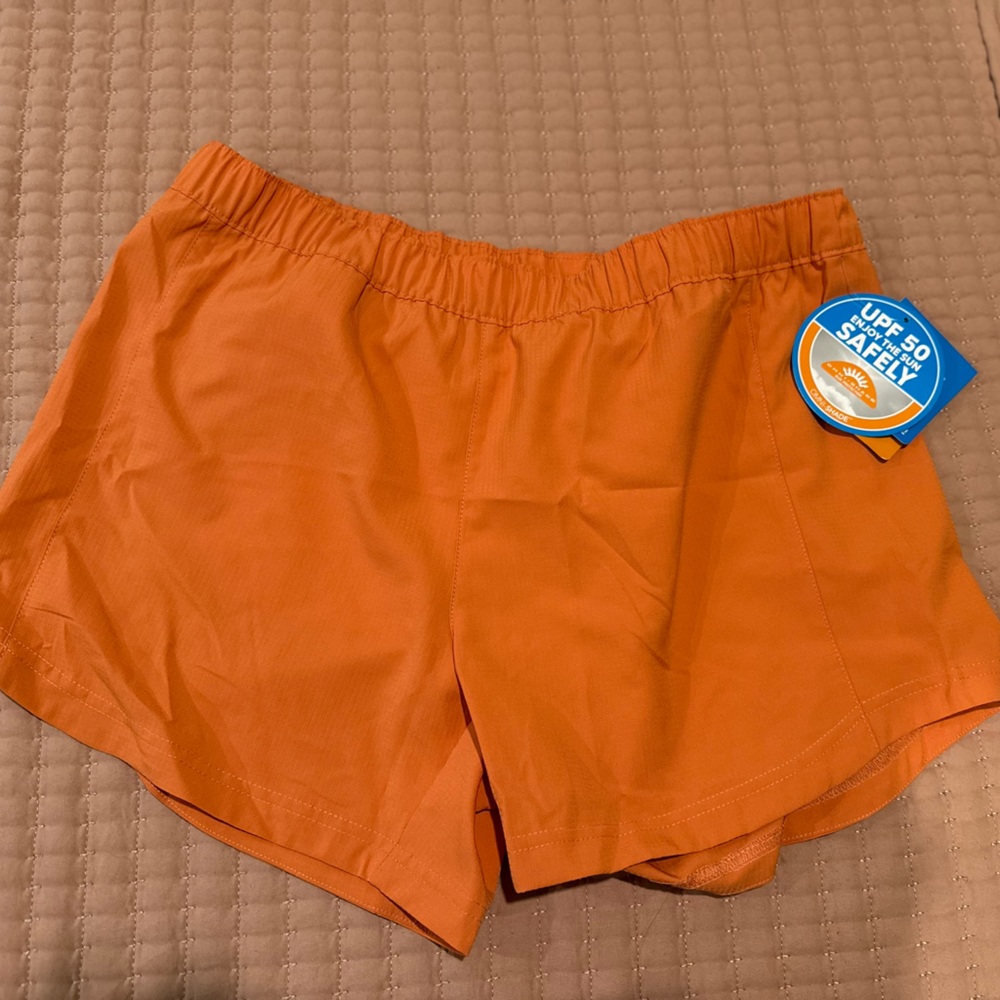 New Columbia Bright Orange Active Shorts